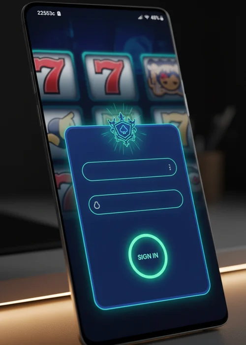 Secure Onewin Casino login form with email and password fields, ensuring protected access to player accounts.